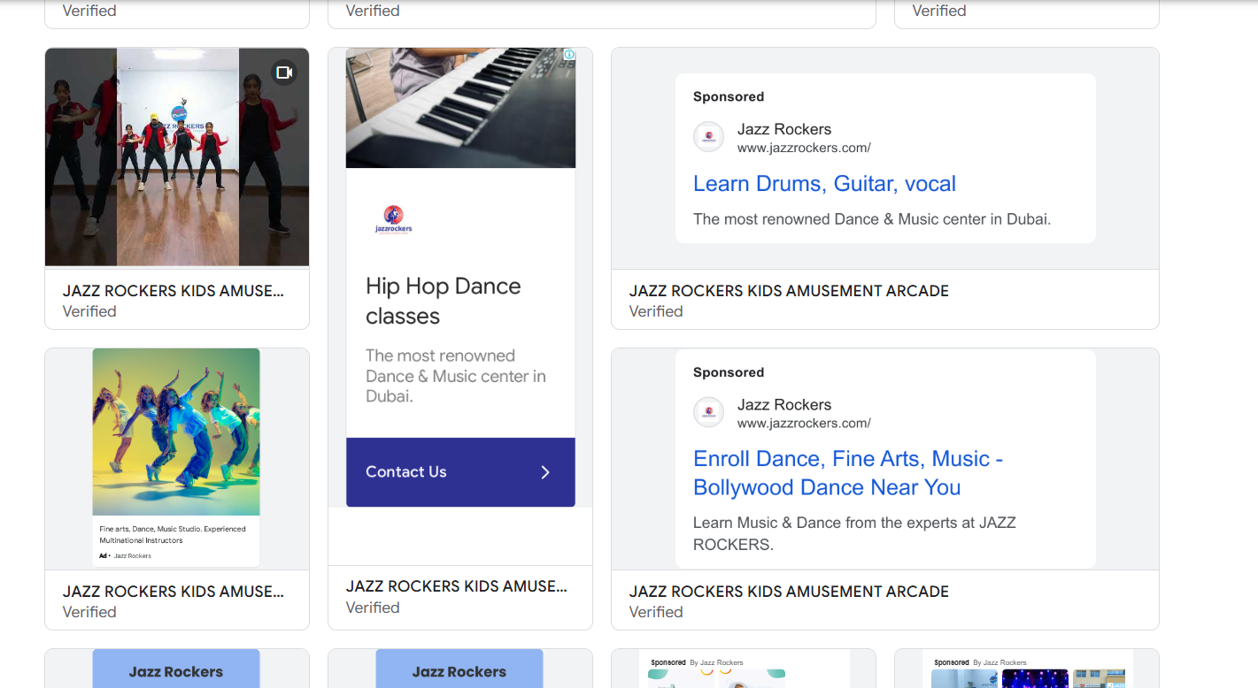 Google Ads report screenshot